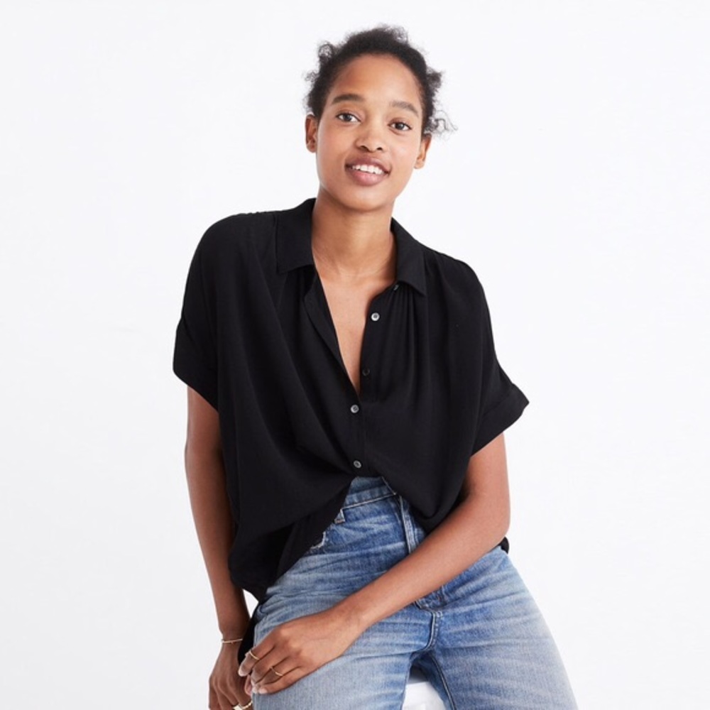 Madewell black central shirt